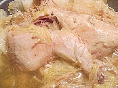 にんにくパワー☆ほろほろ鶏肉と白菜のスタミナスープ